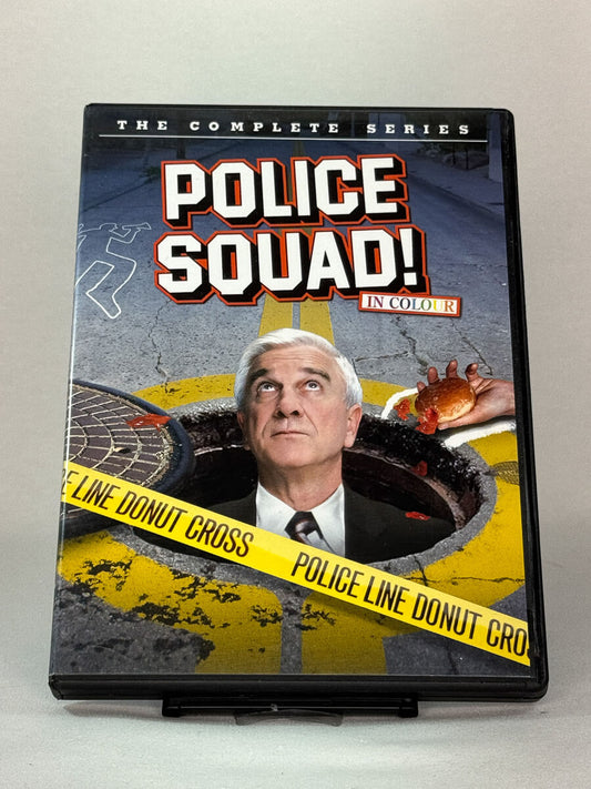 DVD-cover-forside til serien Police Squad! – The Complete Series – Brukt DVD fra nettbutikken Brukbar Film