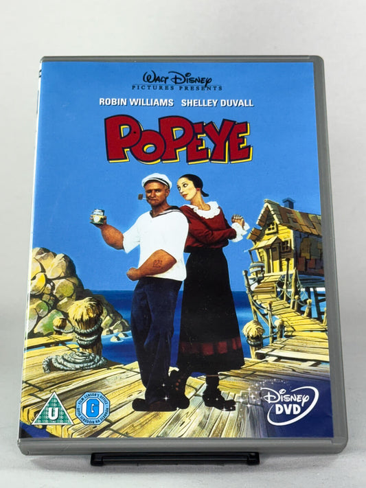DVD-forside til filmen Popeye
Originalt cover brukt for produktbilde i nettbutikken Brukbar Film