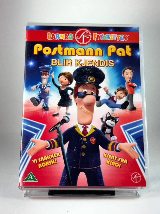 Forside av cover til Postmann Pat blir kjendis, brukt DVD hos Brukbar Film