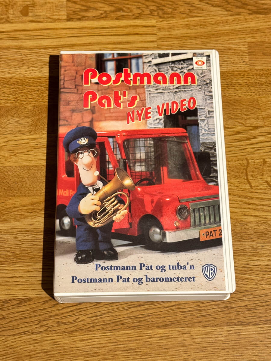 Forside av cover til Postmann Pat’s Nye Video på VHS