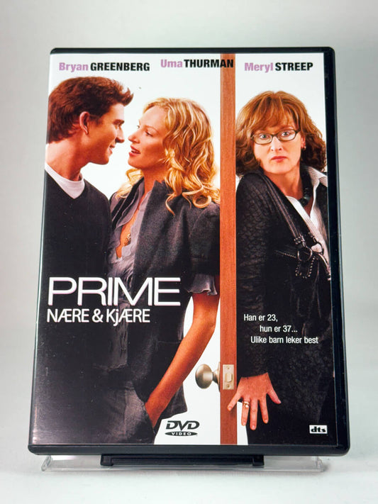 Forside av DVD-cover til Prime – Nære & kjære, bruktfilm hos nettbutikken Brukbar Film
