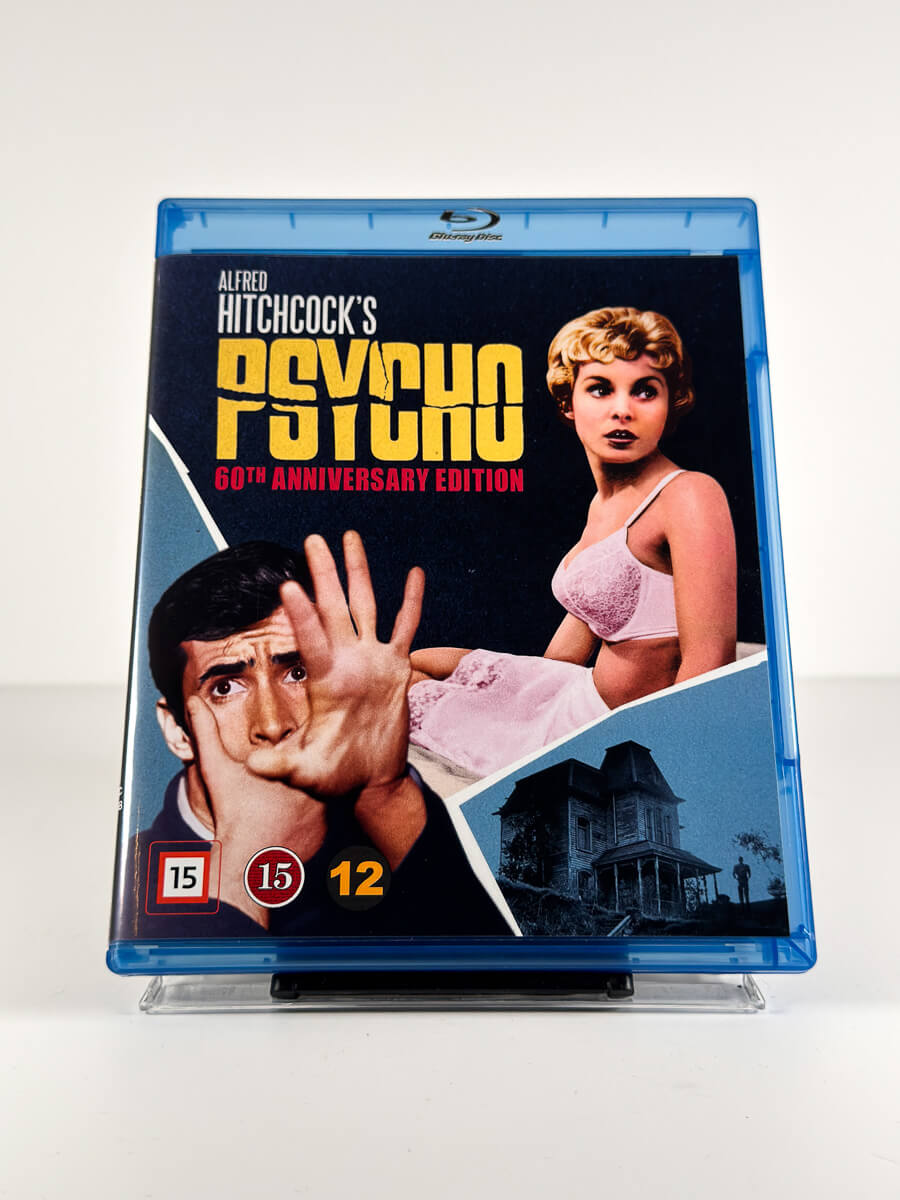 Forside av cover til Psycho på Blu-ray