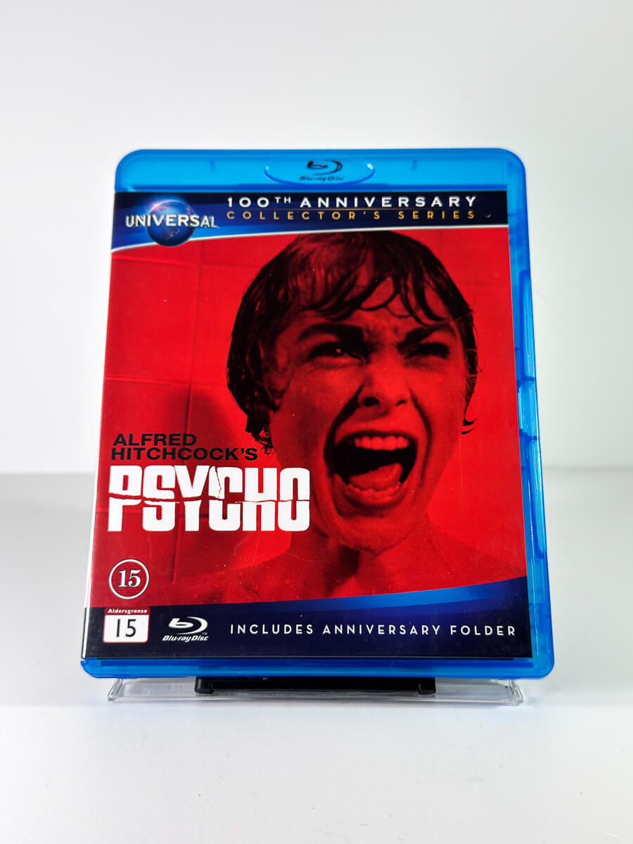 Forside av cover til Psycho på Blu-ray