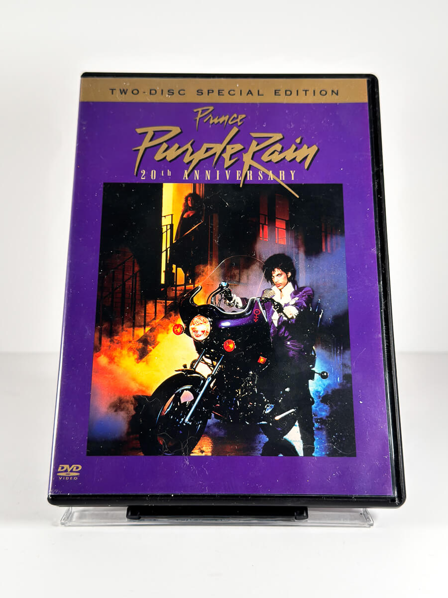 Forside av cover til Purple Rain på DVD