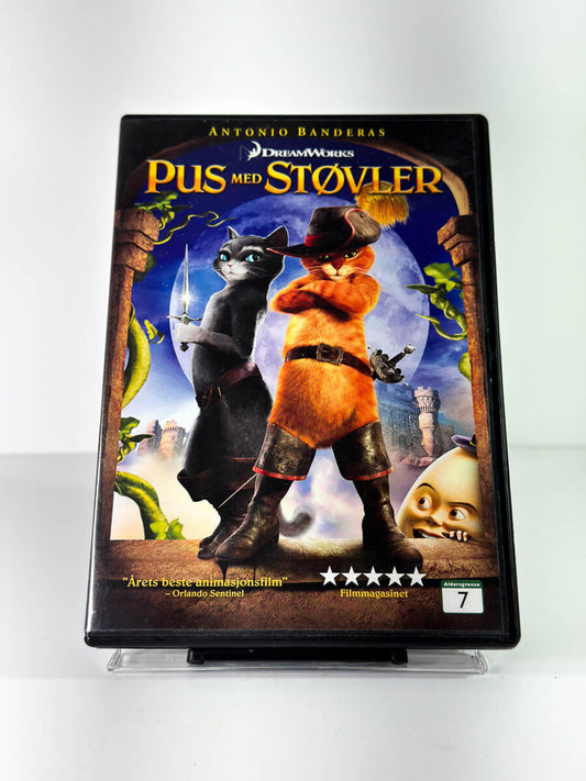 Forside av cover til Pus med støvler på DVD