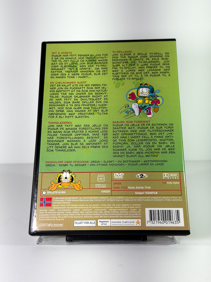 Bakside av cover til Pusur – Katten klorer på DVD