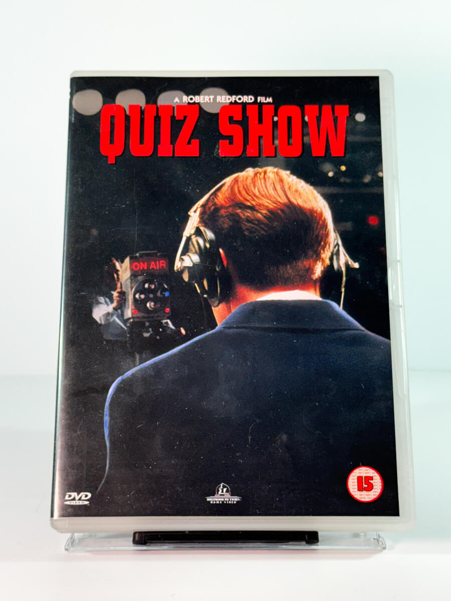 Forside av cover til quiz show, brukt DVD hos Brukbar Film