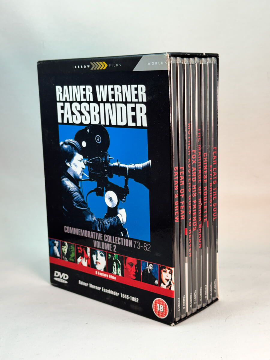 Forside av cover til Rainer Werner Fassbinder: Commemorative Collection 73–82 Volume 2, brukt DVD hos Brukbar Film