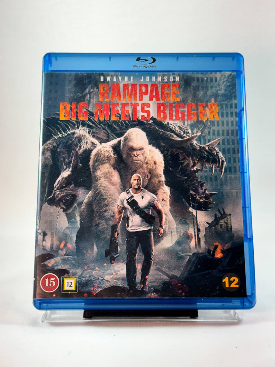 Forside av Blu-ray-cover til Rampage, bruktfilm hos nettbutikken Brukbar Film