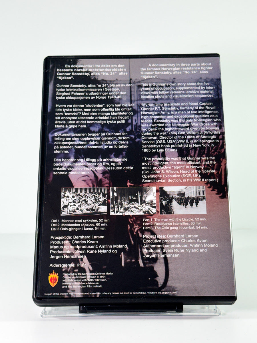 Bakside av cover til Rapport fra "Nr. 24", bruktfilm på DVD hos Brukbar Film