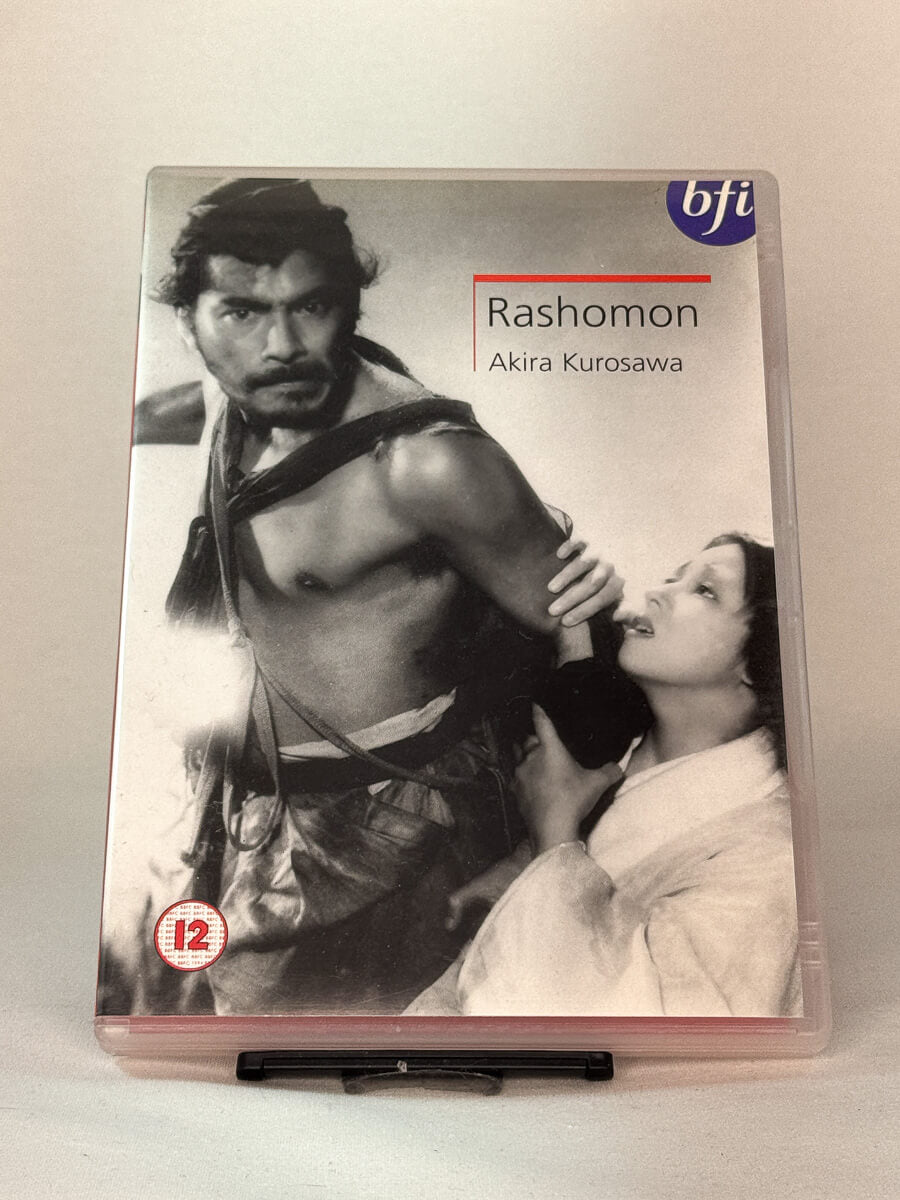 Forside av DVD-cover til Rashomon, bruktfilm hos nettbutikken Brukbar Film