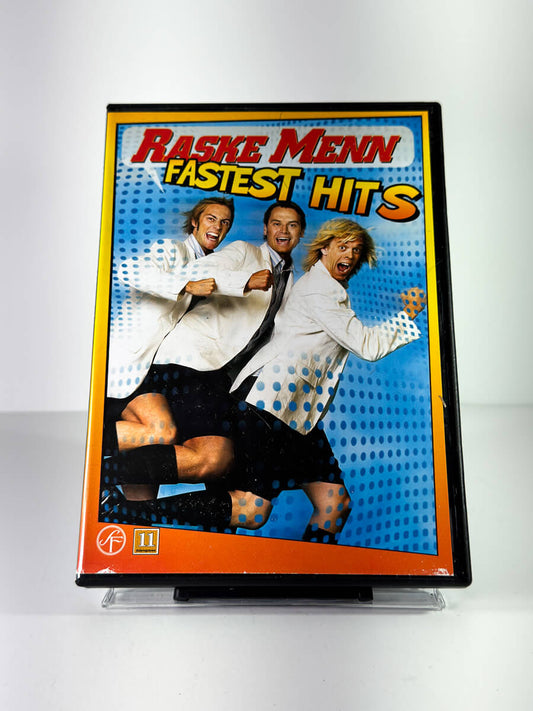 Forside av cover til Raske Menn Fastest Hits på DVD