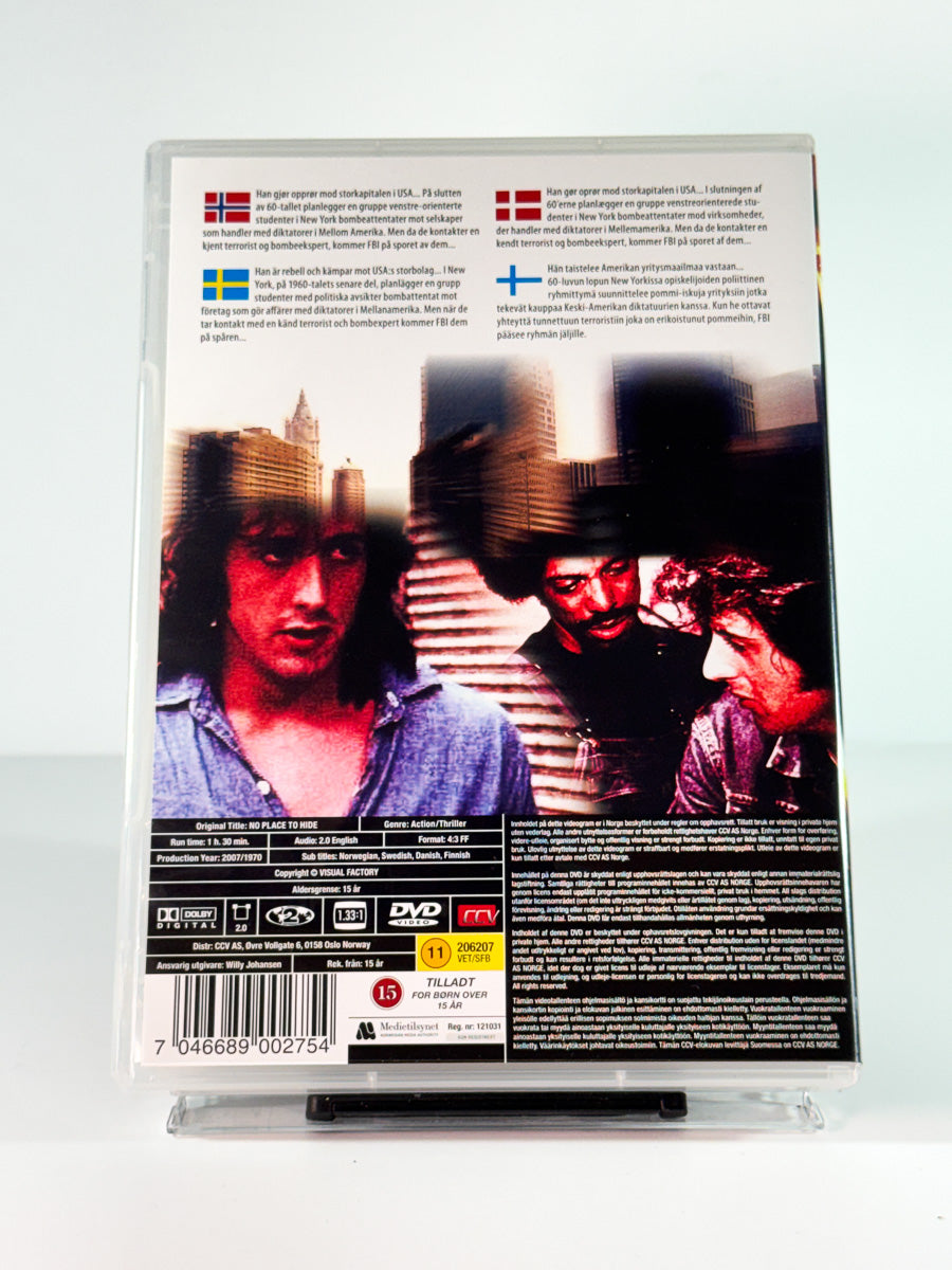 Bakside av cover til Rebel, bruktfilm på DVD hos Brukbar Film