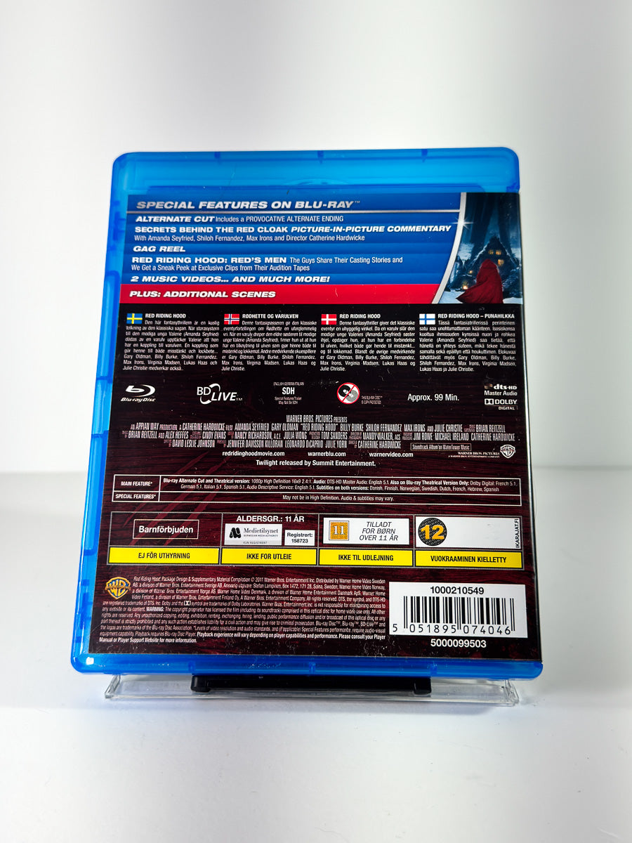 Bakside av cover til Red Riding Hood på Blu-ray