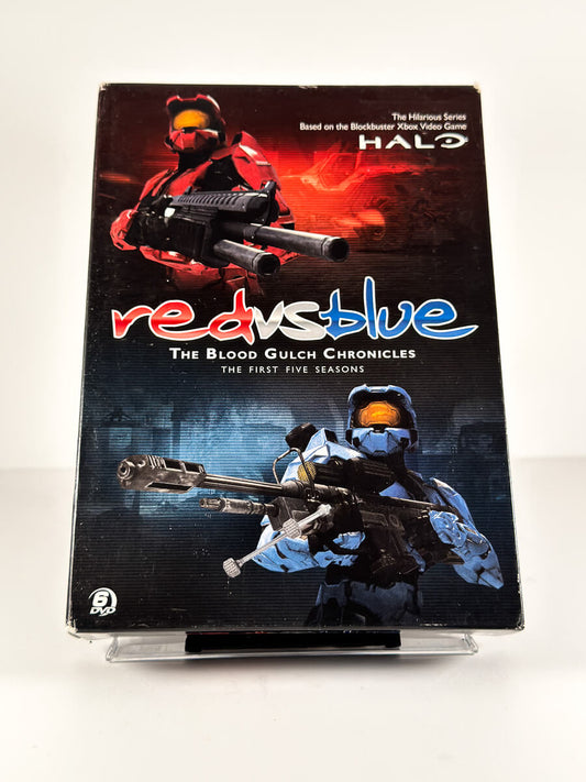 Forside av cover til Red vs. Blue: The Blood Gulch Chronicles – The First Five Seasons på DVD