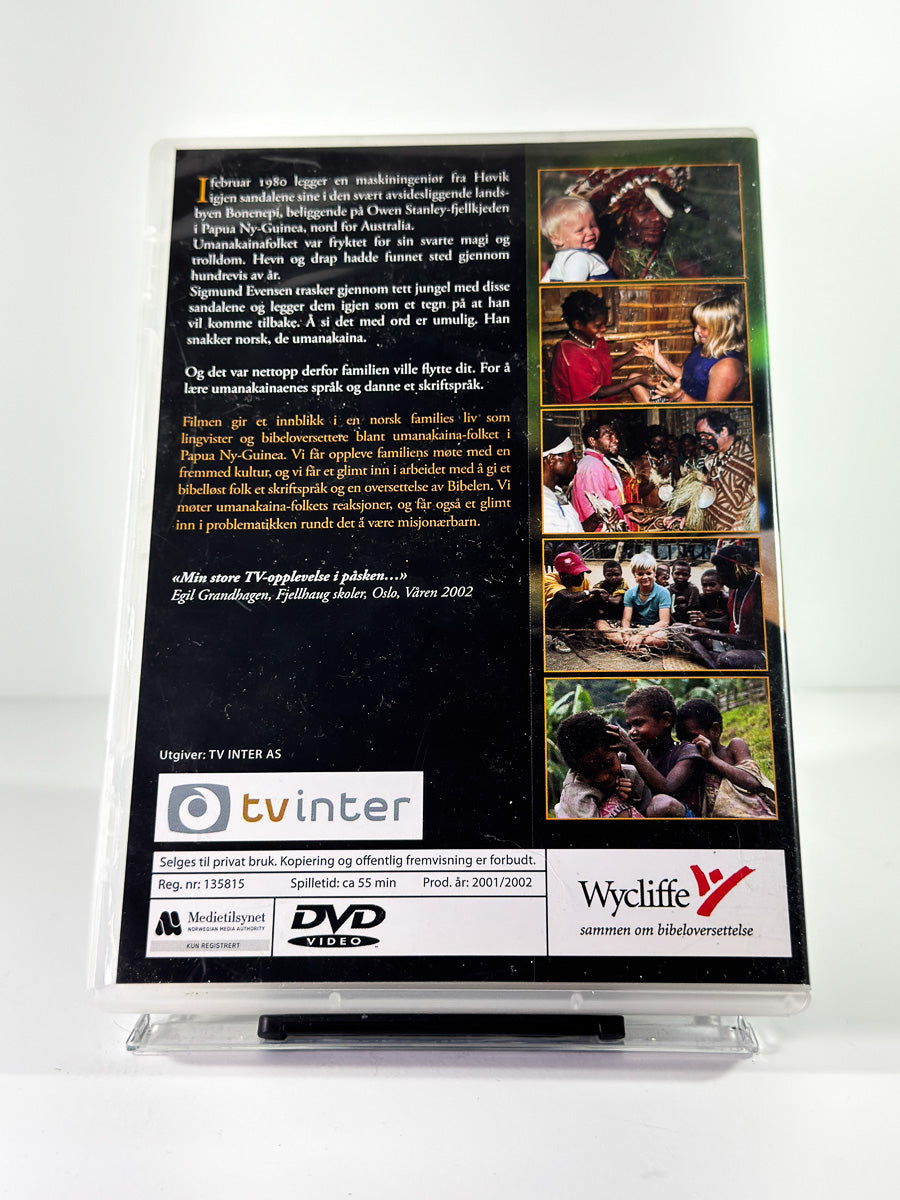 Bakside av cover til Reisen til Papua Ny-Guinea på DVD