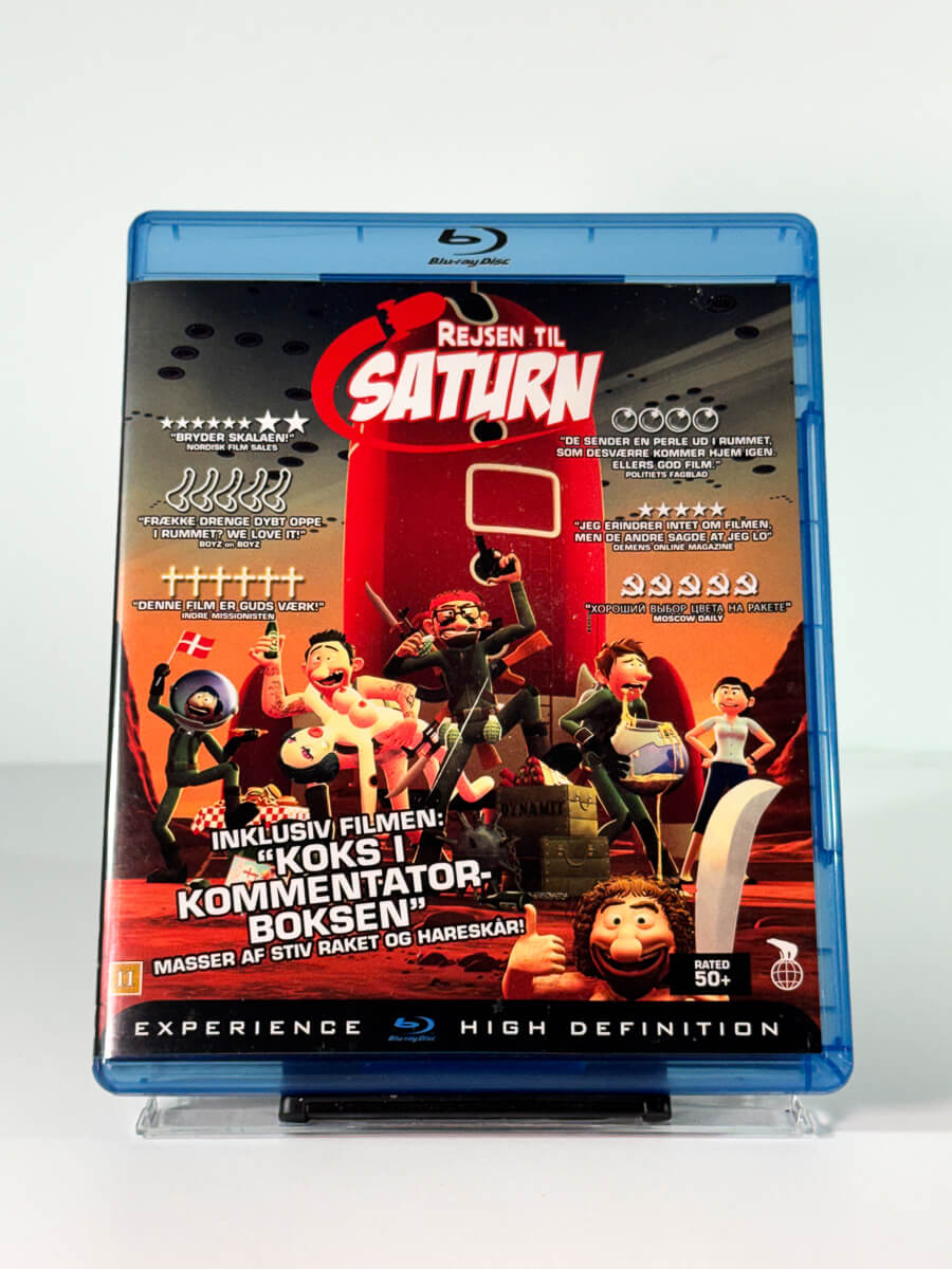 Forside av cover til Reisen til Saturn på Blu-ray, bruktfilm hos Brukbar Film
