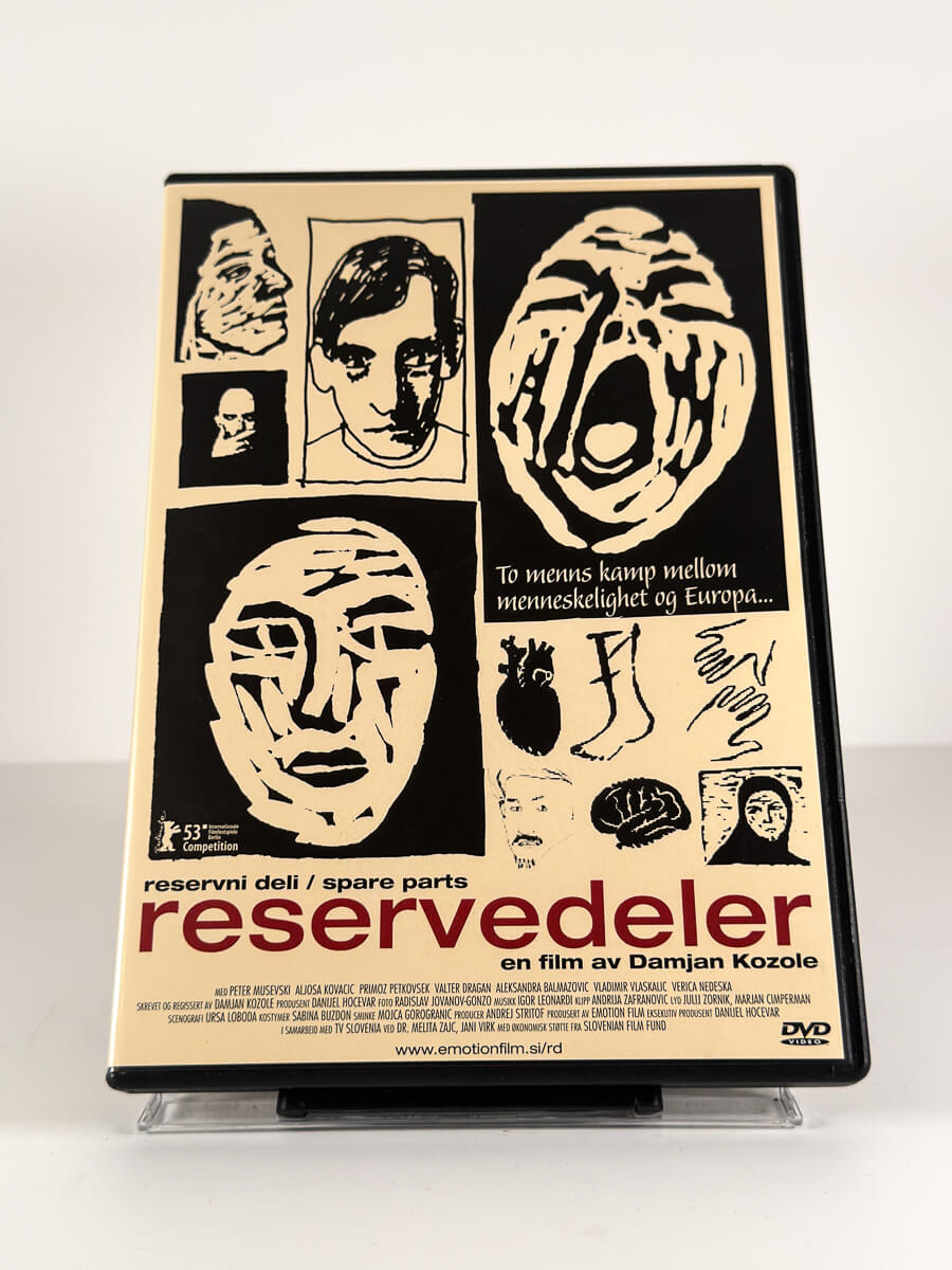 Forside av cover til Reservedeler på DVD