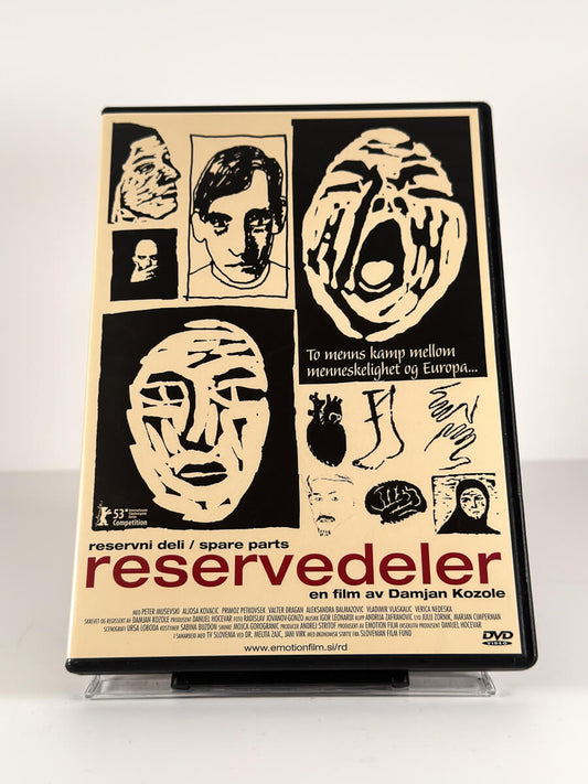 Forside av cover til Reservedeler på DVD