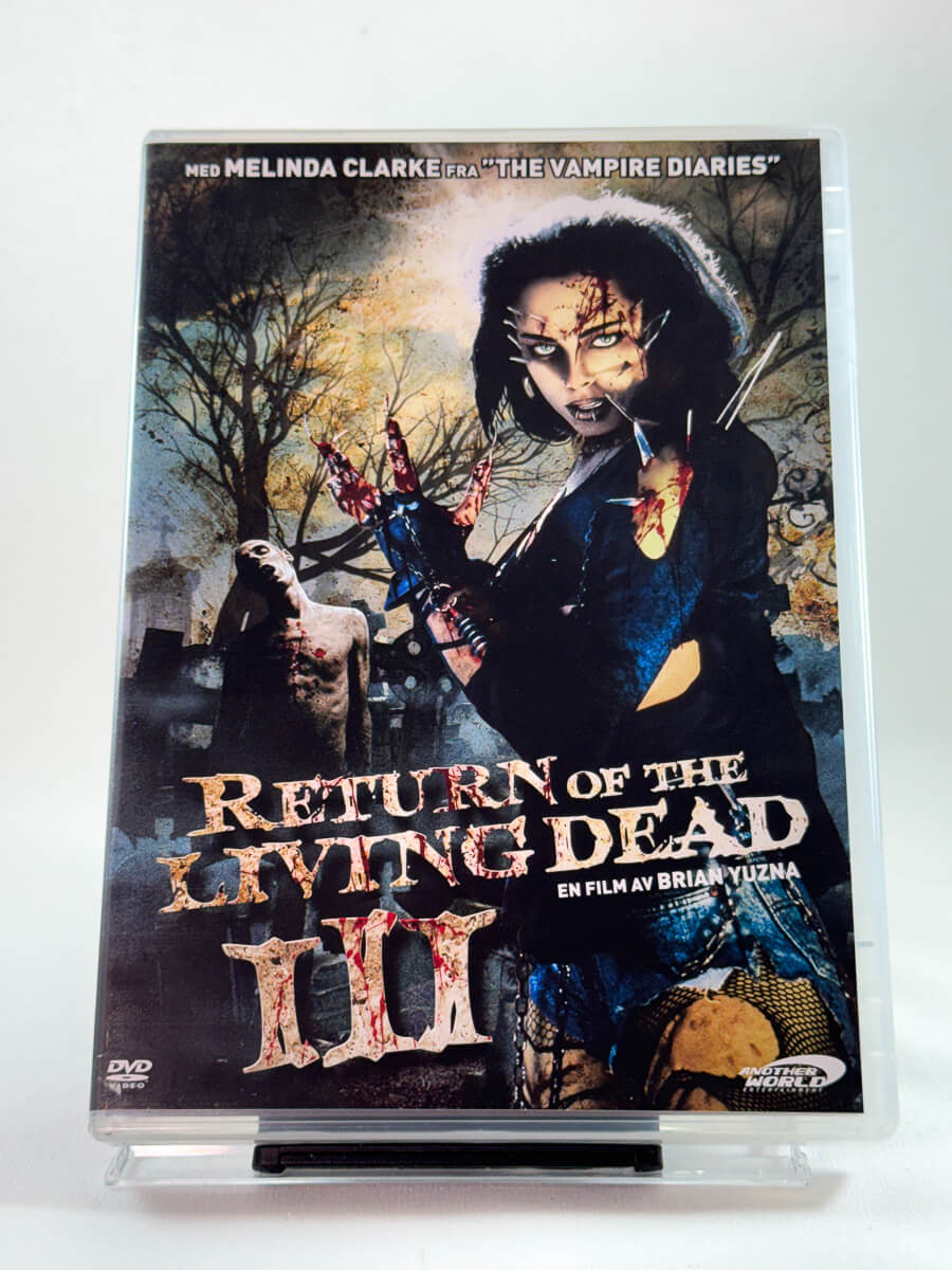 Forside av cover til Return of the Living Dead III, bruktfilm på DVD hos Brukbar Film