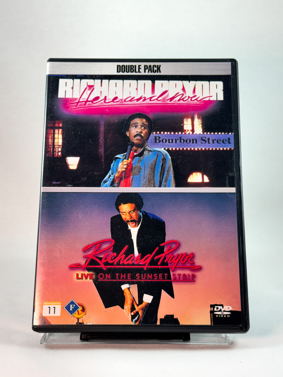 Forside av cover til Richard Pryor: Here and Now / Live on the Sunset Strip, brukt DVD hos Brukbar Film