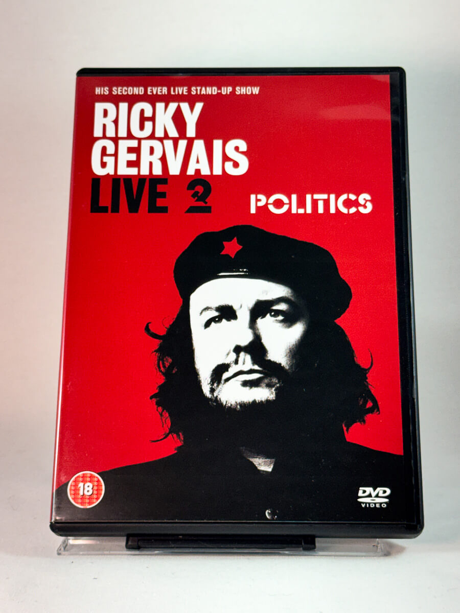 Forside av cover til Ricky Gervais Live 2: Politics, brukt DVD hos Brukbar Film