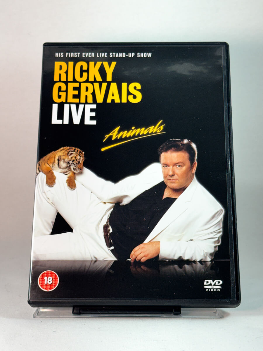 Forside av cover til Ricky Gervais Live: Animals, brukt DVD hos Brukbar Film