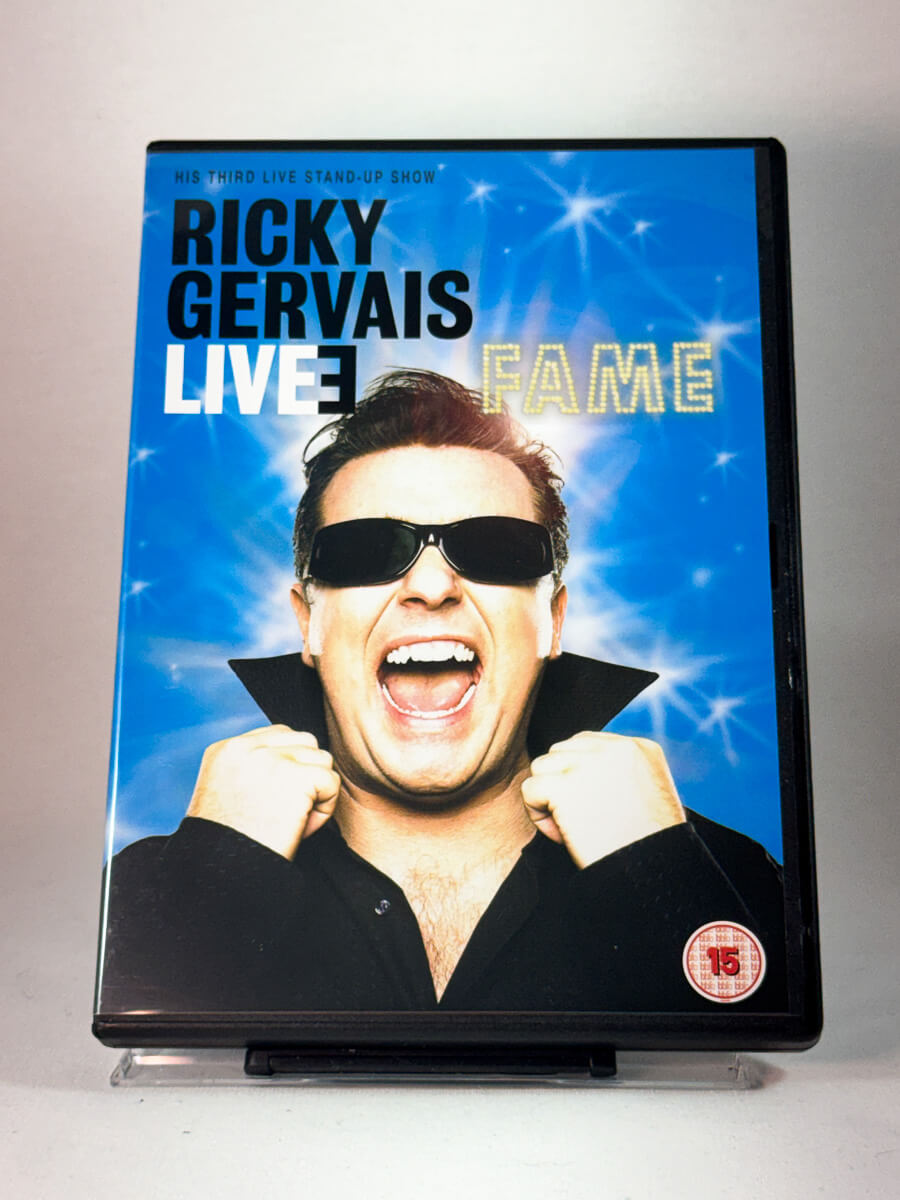 Forside av cover til Ricky Gervais Live: Fame, brukt DVD hos Brukbar Film
