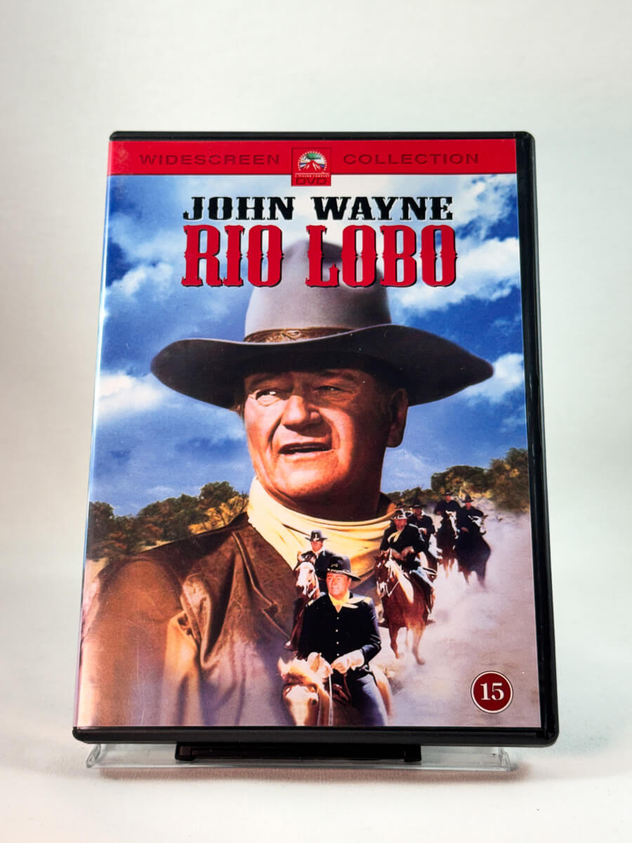 Forside av cover til Rio Lobo, brukt DVD hos Brukbar Film