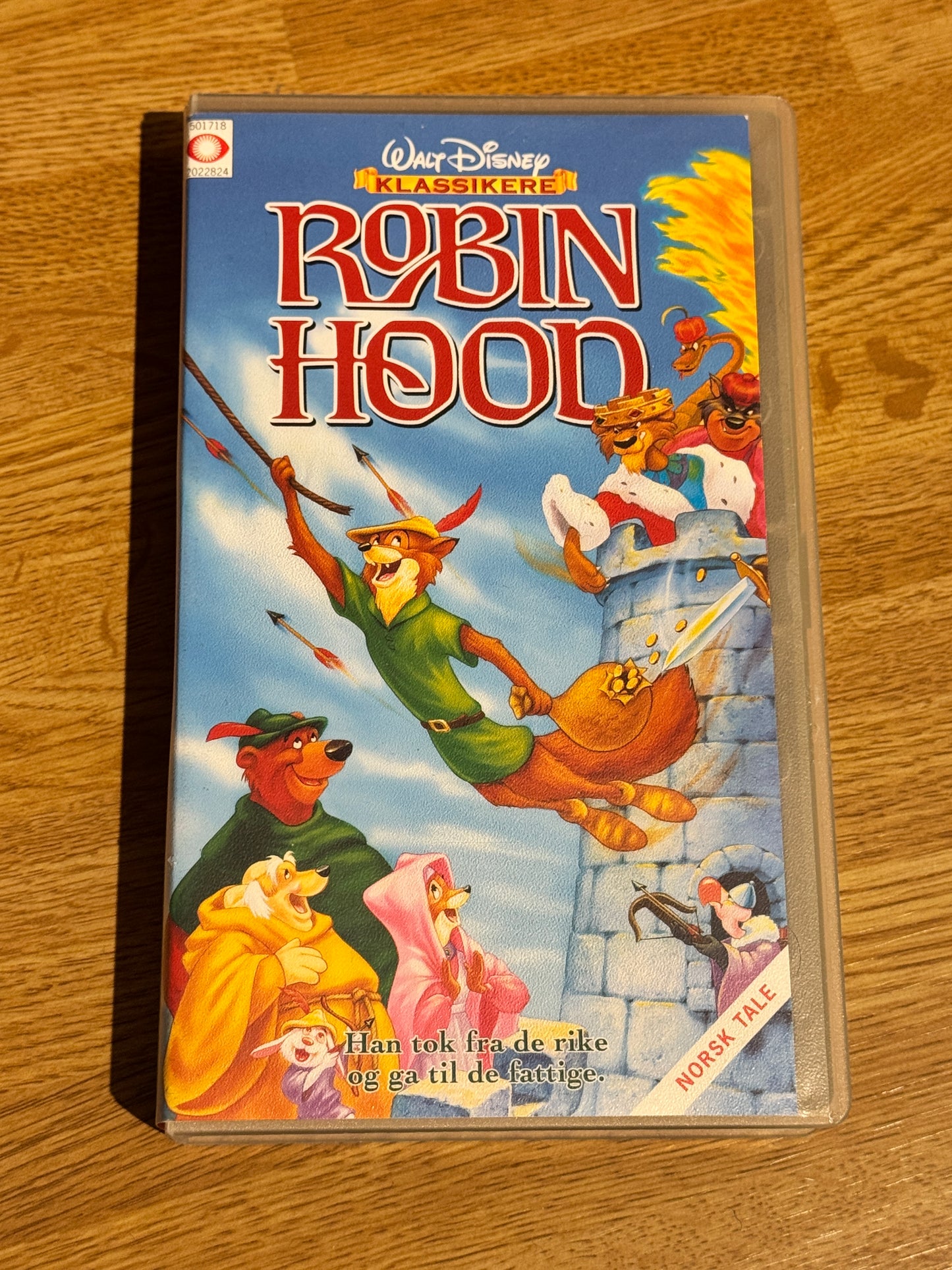 Forside av cover til Robin Hood, klassisk Disney-animasjonsfilm