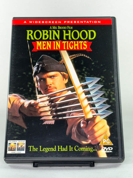 DVD-cover-forside til filmen Robin Hood: Men in Tights – Brukt DVD fra nettbutikken Brukbar Film