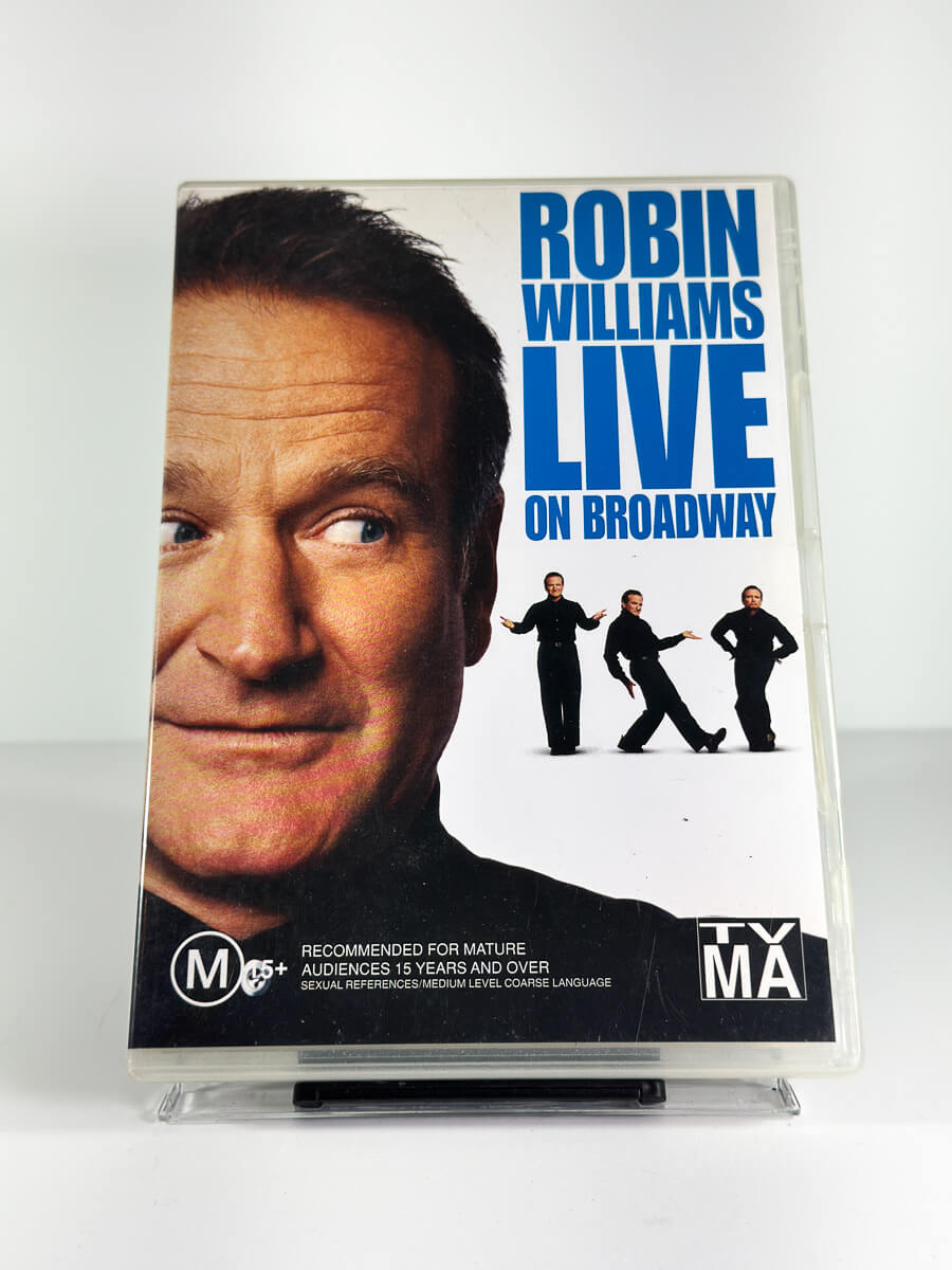 Forside av cover til Robin Williams – Live on Broadway på DVD