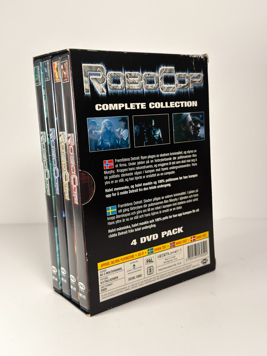 Bakside av cover til RoboCop – Complete Collection på DVD