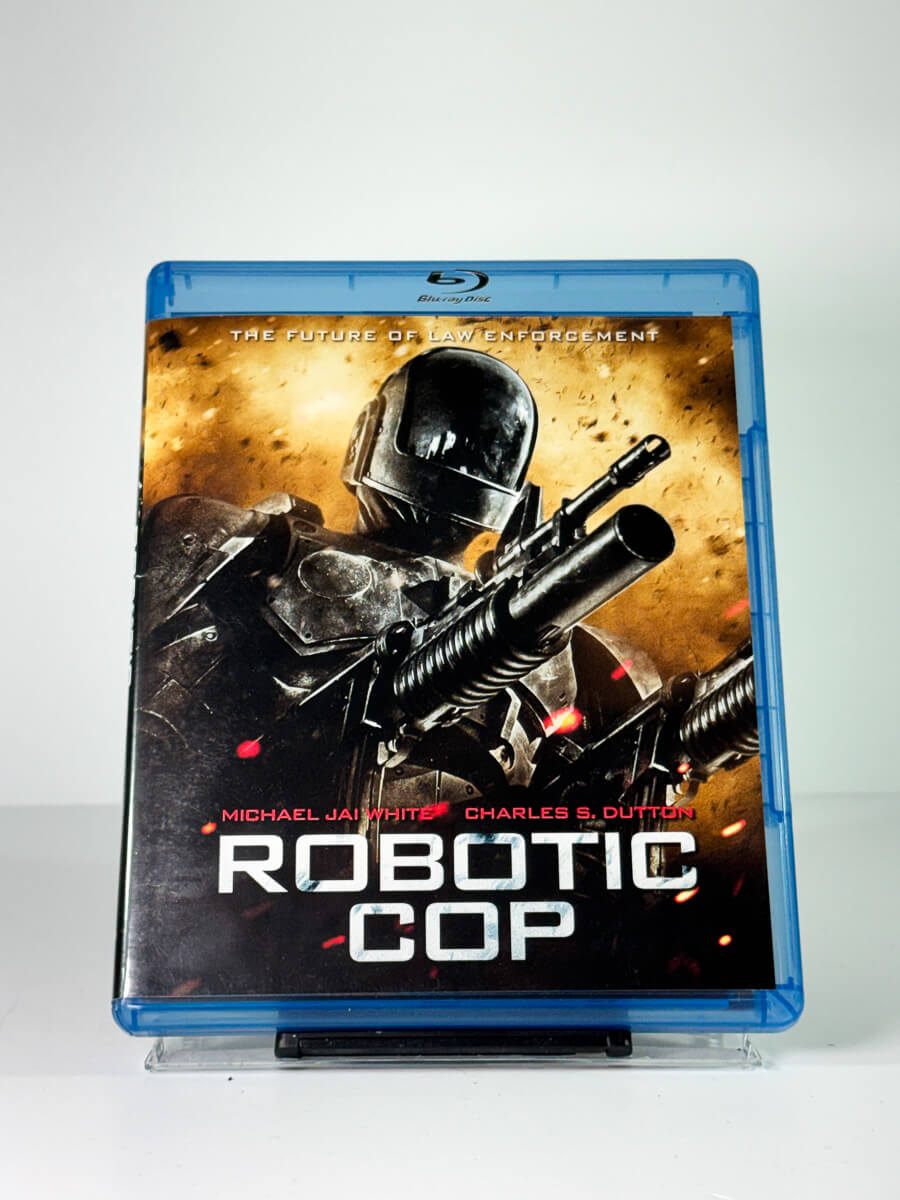 Forside av cover til Robotic Cop på Blu-ray