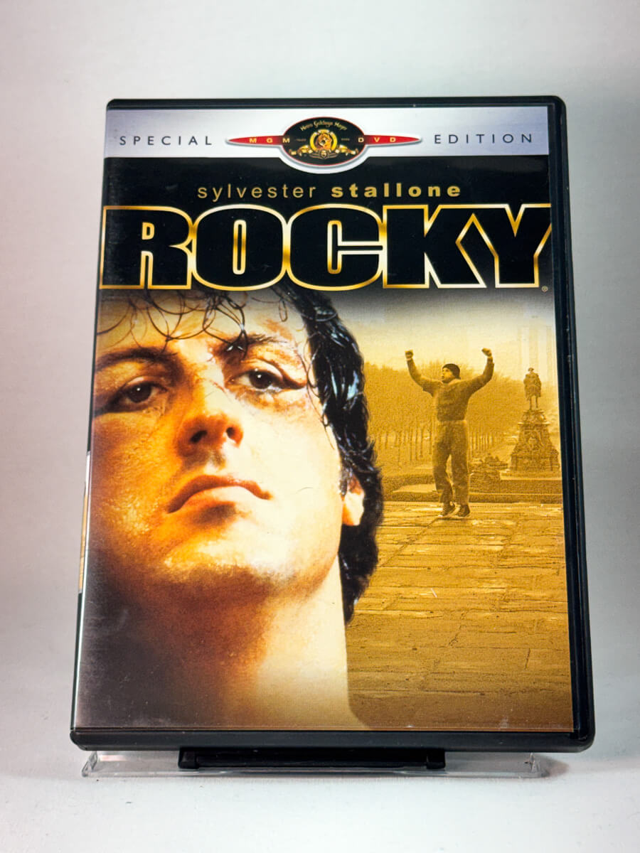 Forside av cover til Rocky, brukt original DVD hos Brukbar Film