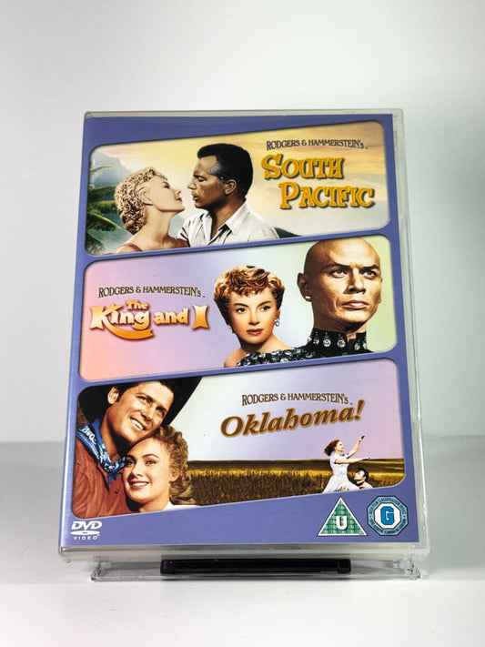 Forside av cover til rodgers & hammerstein's south pacific / the king and i / oklahoma!, brukt original DVD hos Brukbar Film