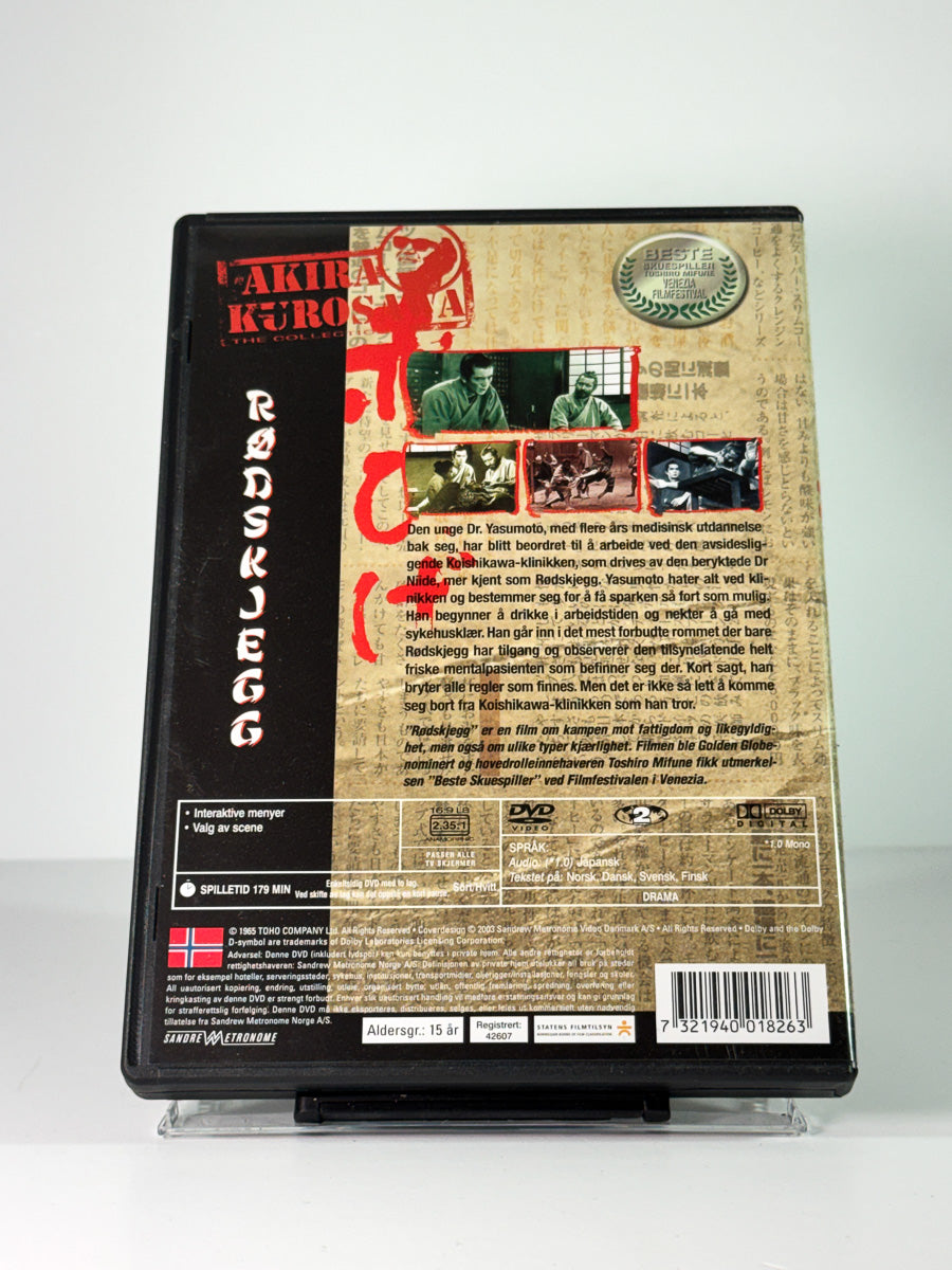 Bakside av cover til Rødskjegg, brukt original DVD hos Brukbar Film
