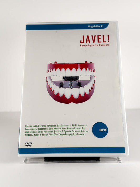 Forside av cover til Rogalatter 2 – Javel! Humordryss fra Rogaland på DVD