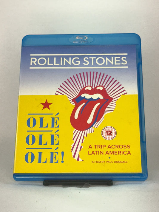 Forside av Blu-ray-cover til Rolling Stones: Olé Olé Olé! A Trip Across Latin America – brukt musikkdokumentar og konsertfilm, kjøp original hos Brukbar Film