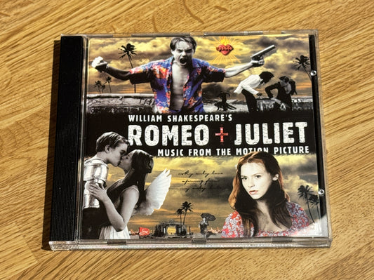 Forside av cover til Romeo + Juliet, CD soundtrack fra film