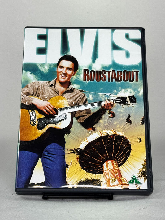 DVD-cover-forside til filmen Roustabout – Brukt DVD fra nettbutikken Brukbar Film