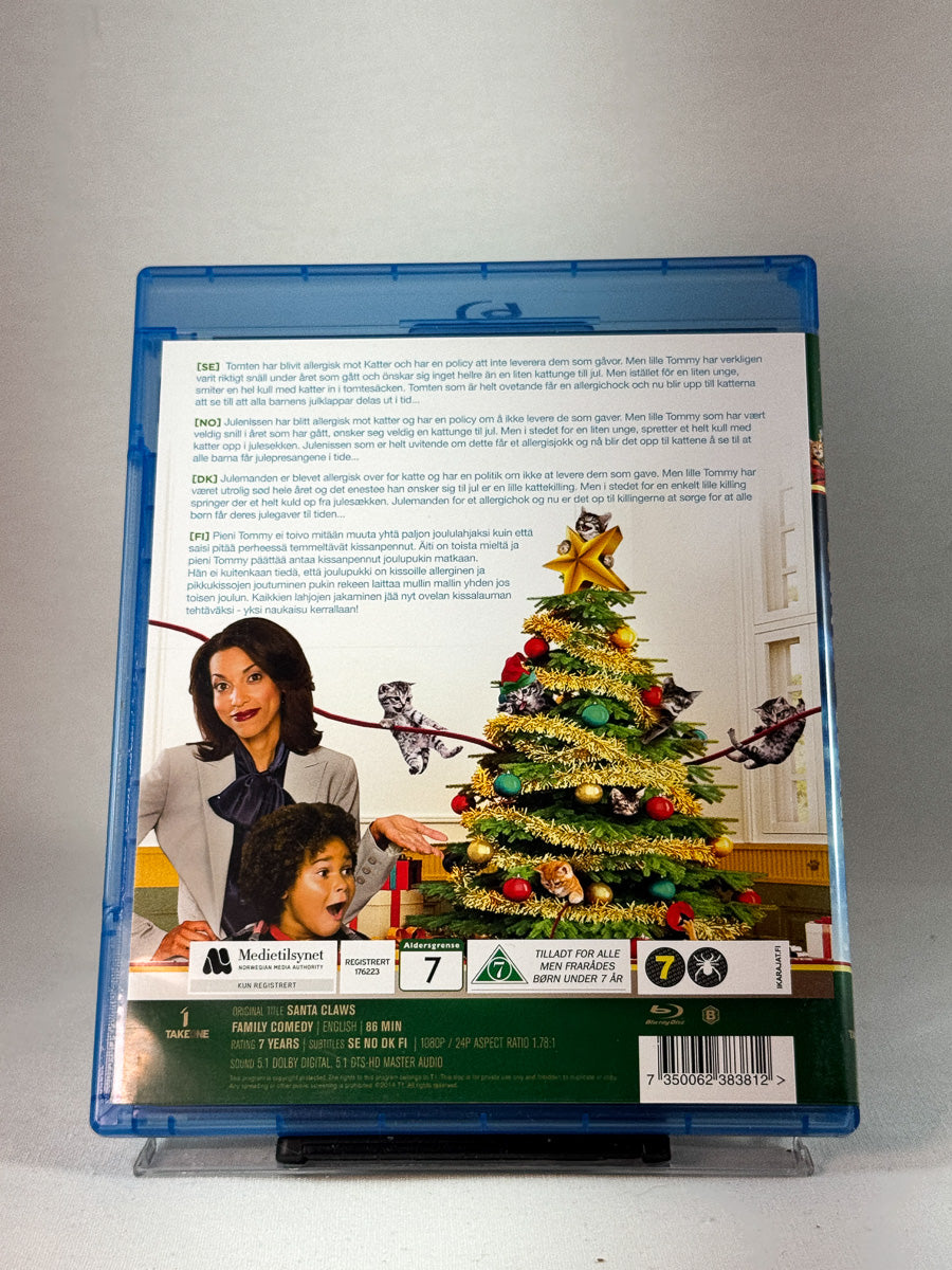 Bakside av cover til Santa Claws, brukt original Blu-ray hos Brukbar Film