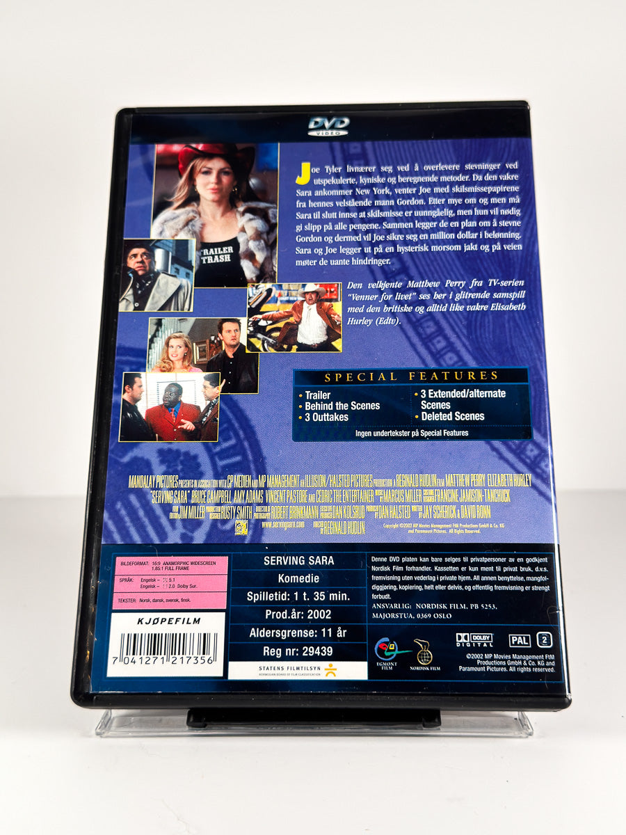 Bakside av cover til Sara’s Sweet Revenge på DVD