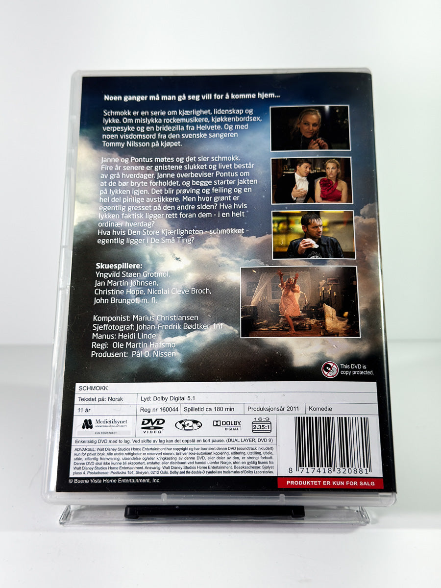Bakside av cover til Schmokk på DVD hos Brukbar Film