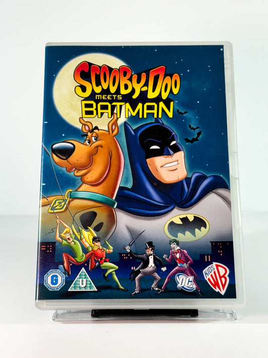 Forside av cover til Scooby-Doo Meets Batman, bruktfilm hos nettbutikken Brukbar Film