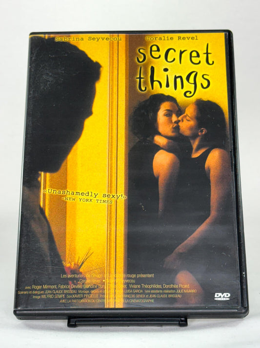 Forside av brukt DVD Secret Things – erotisk fransk drama med kontroversielt innhold, original film hos Brukbar Film