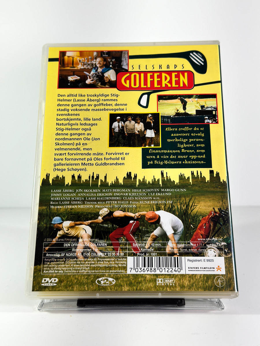 Bakside av cover til Selskapsgolferen på DVD