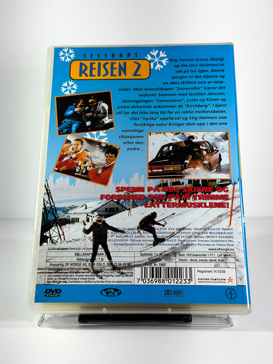 Bakside av cover til Selskapsreisen 2 på DVD