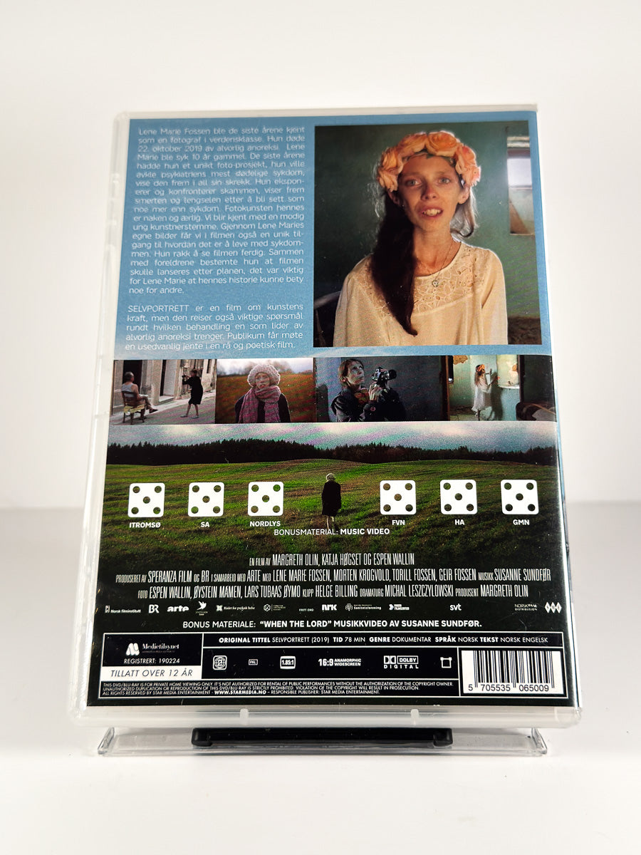 Bakside av cover til Selvportrett på DVD