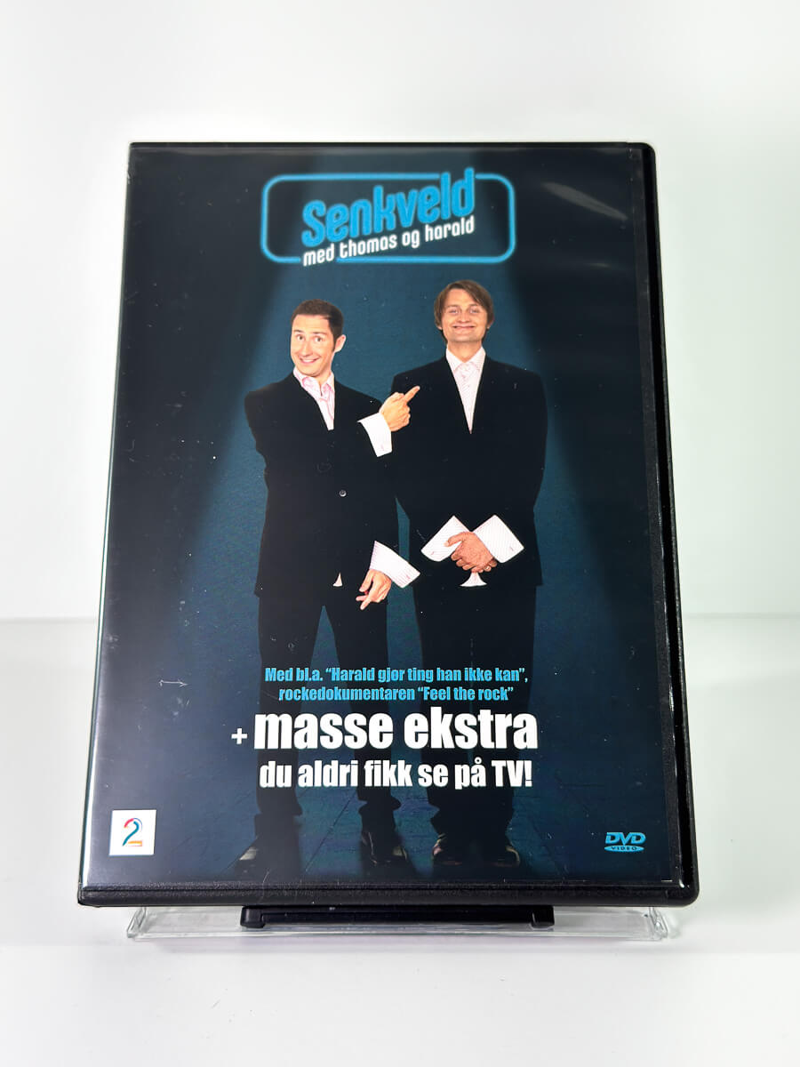 Forside av cover til Senkveld med Thomas og Harald på DVD